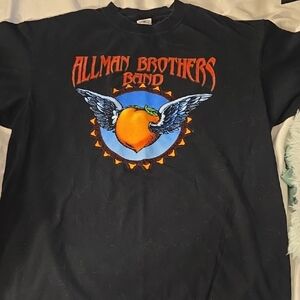 Early 2000 Anvil Allman Bros. Black T-shirt Prestine Condition. XL